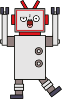 niedlicher Cartoon wütender Roboter png