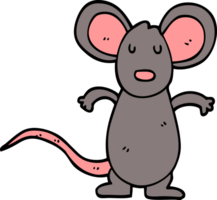 Cartoon-Doodle-Mausratte png