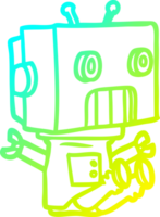 kalte Gradientenlinie Zeichnung Cartoon-Roboter png