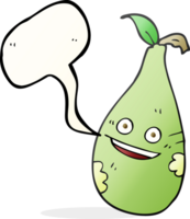 speech bubble cartoon pear png