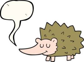 speech bubble cartoon hedgehog png