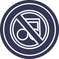 no music circular icon png