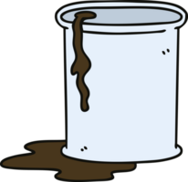 quirky hand drawn cartoon barrel of oil png