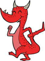 cartoon happy dragon png