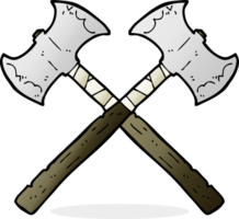 cartoon crossed axes png