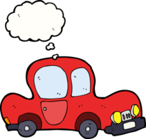 cartoon car with thought bubble png