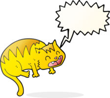 speech bubble cartoon cat png