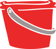 cartoon doodle bucket png