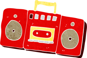 cartoon radio cassettespeler png