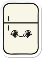 sticker of a cute cartoon fridge prozer png