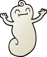 png gradient illustration cartoon happy ghost