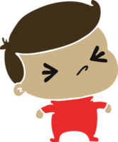 Cartoon eines kawaii niedlichen Querbabys png