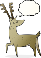 pensée bulle dessin animé cerf png