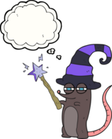 thought bubble cartoon magic witch mouse png