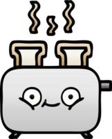 gradient shaded cartoon of a toaster png
