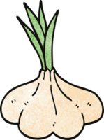 cartoon doodle garlic bulb png