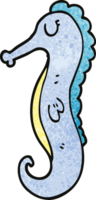 dessin animé doodle hippocampe png