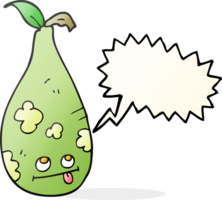 speech bubble cartoon pear png