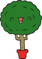 cartoon happy tree png