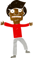 cartoon boy panicking png