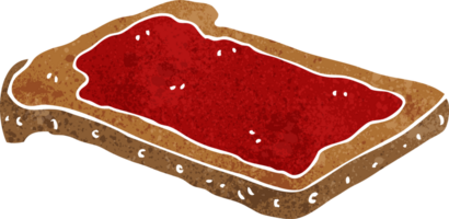 cartoon jam on toast png