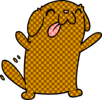 cartoon kawaii van een schattige hond png