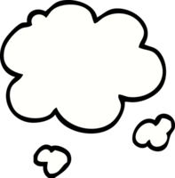 Cartoon-Doodle-Wolke png