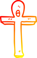 warme abstufungslinie zeichnung cartoon ankh symbol png