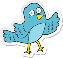 sticker of a cartoon bird png