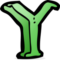 cartoon letter Y png