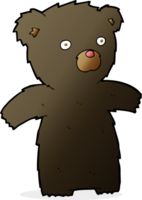 cartone animato orso nero png
