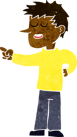 cartoon man wijzend png