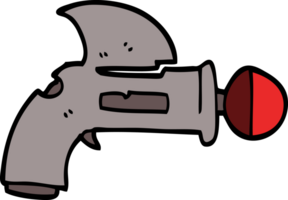 cartoon doodle ray gun png