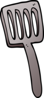 cartoon doodle food spatula png