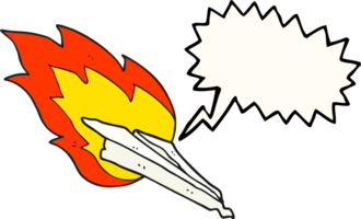 habla burbuja dibujos animados papel avión estrellarse png