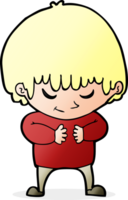 cartoon shy boy png