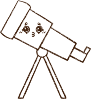 Telescope Charcoal Drawing png