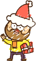 Christmas Man Chalk Drawing png