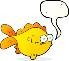 poisson de dessin animé de bulle de discours png