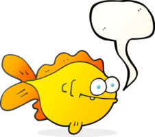 pratbubbla tecknad fisk png