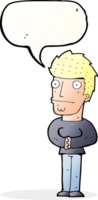 cartoon worried man with speech bubble png