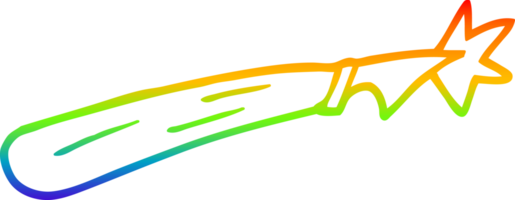 regenbooggradiënt lijntekening cartoon ambachtelijk mes png