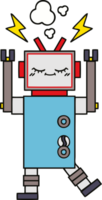 cute cartoon dancing robot png