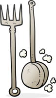 cartoon old fireside tools png