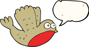 speech bubble cartoon flying christmas robin png