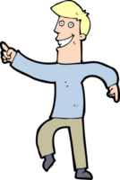 Cartoon grinsender Mann png