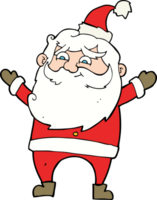 cartoon happy santa claus png