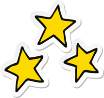 pegatina de una estrella de dibujos animados png