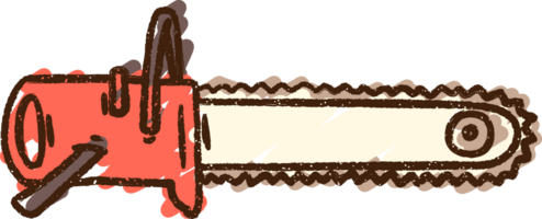 Chainsaw Chalk Drawing png