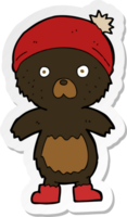 sticker of a cartoon cute teddy bear png